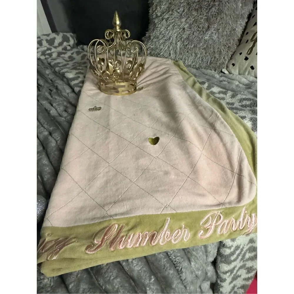 Juicy couture vintage velour/velvet travel sleepover blanket